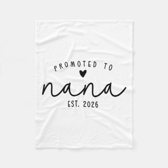 Manta Polar Promoted To Nana Est 2026 New Nana Mothers Day Wom (Anverso)