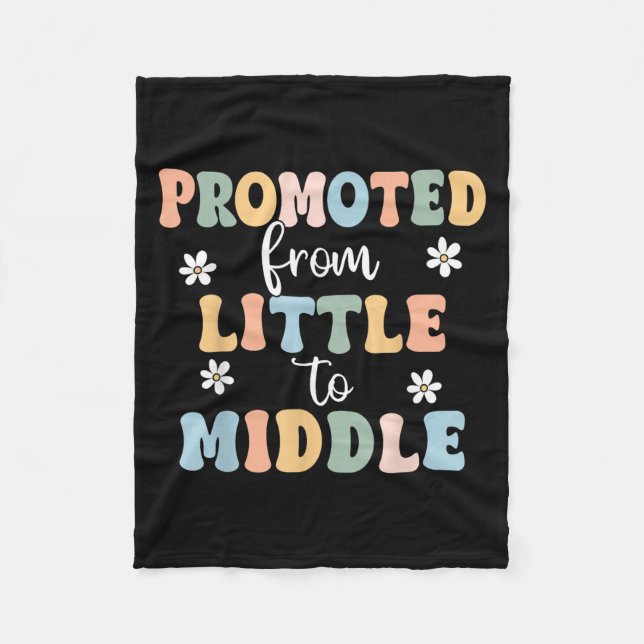 Manta Polar Promovido A La Hermana Hermana Media Toddler Baby  (Anverso)