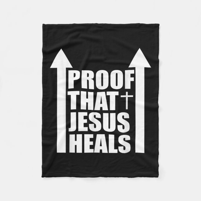 Manta Polar Proof That Jesus Heals - I Am Healed - Christian  (Anverso)
