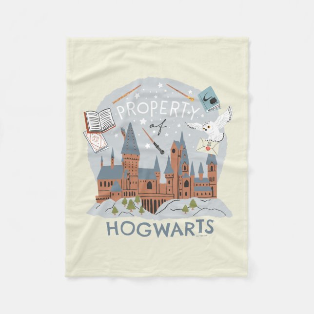 Manta Polar Propiedad de Hogwarts Personalizado Graphic (Anverso)