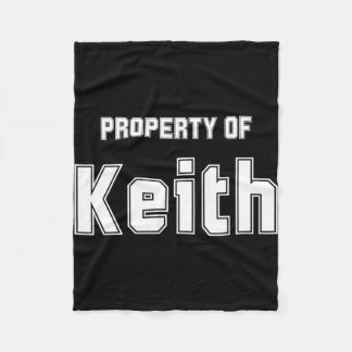 Manta Polar Propiedad De Keith Regalos Divertidos Para La Desp