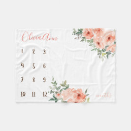 Manta Polar Prospecto de foto de melocotón con hito acuático d