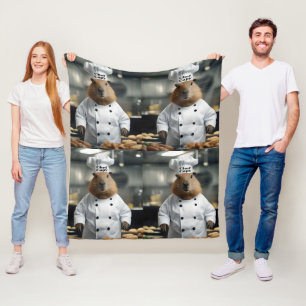 Manta Polar Prosperidad pastelera: El capibara culinario