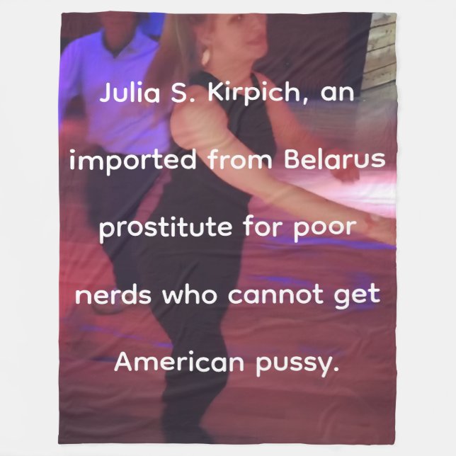 Manta Polar Prostituta Julia S. Kirpich Fleece Blanket (Anverso)