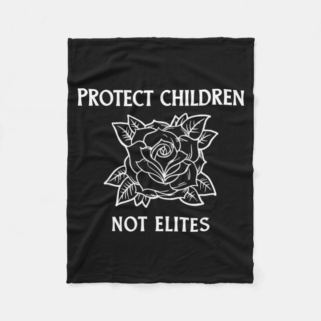 Manta Polar Proteger a los niños no a las élites (Anverso)