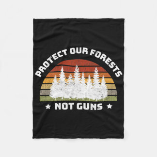 Manta Polar Proteger nuestros bosques, no las armas, salvar el