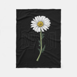 Manta Polar Protesta Floral Resiste Diseño Político Para Activ