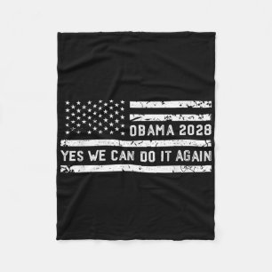 Manta Polar Protesta política 2028 patriótica retro de Obama