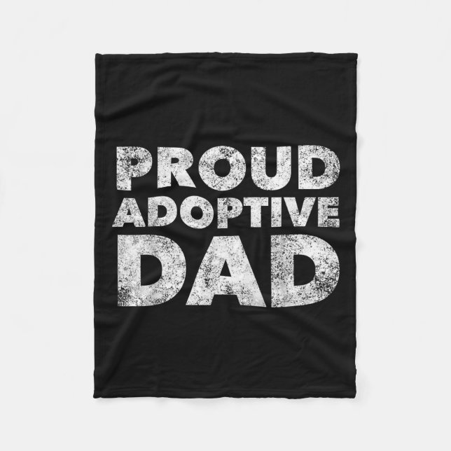 Manta Polar Proud Adoptive Dad - Adoption - Proud Father  (Anverso)