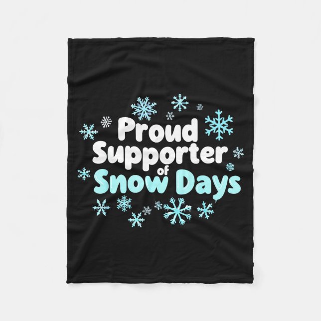 Manta Polar Proud Suprter Of Snow Days Chemistry Teacher Snow  (Anverso)