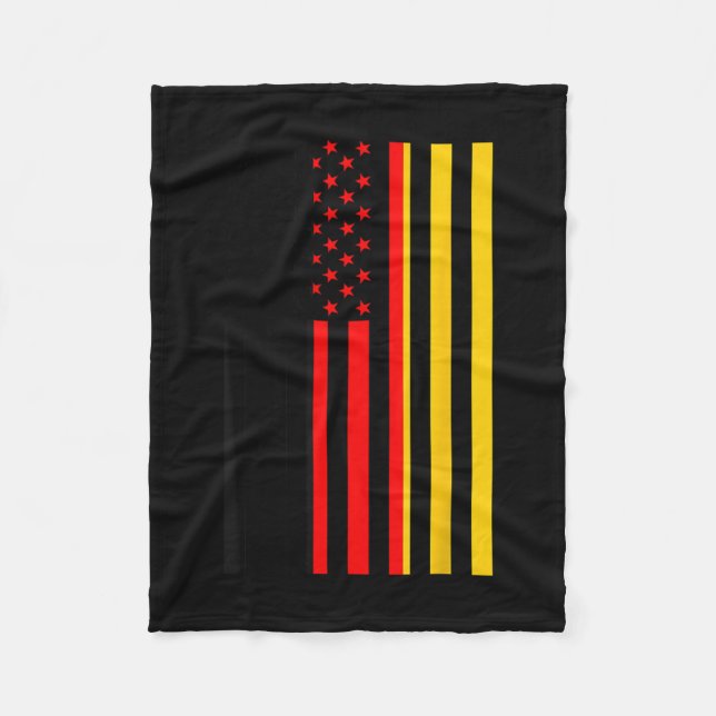 Manta Polar Proud To Be German American Boy Girl Sister German (Anverso)