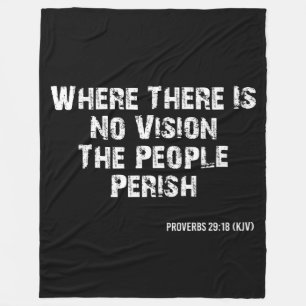 Manta Polar Proverbios 29:18 Biblia versus cita de KJV