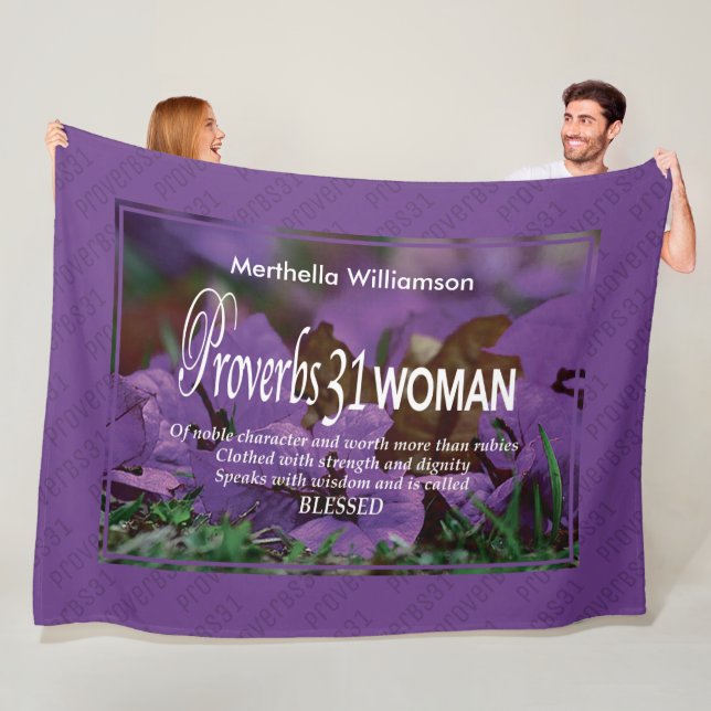 Manta Polar Proverbios personalizados 31 mujeres (In situ)