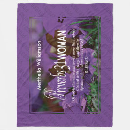 Manta Polar Proverbios personalizados 31 mujeres