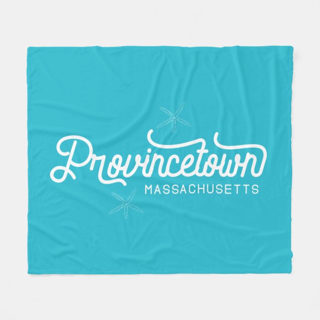 Manta Polar Provincetown Massachusetts Fleece Blanket (Frente (Horizontal))