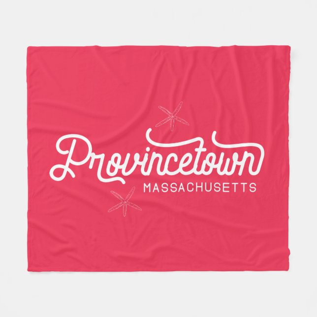 Manta Polar Provincetown Massachusetts Fleece Blanket (Frente (Horizontal))