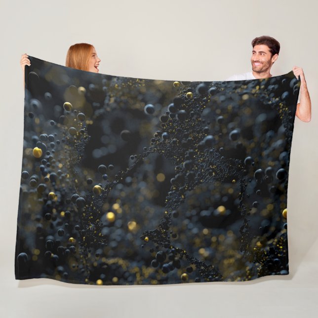 Manta Polar Proxima (Negro) Fleece Blanket (In situ)