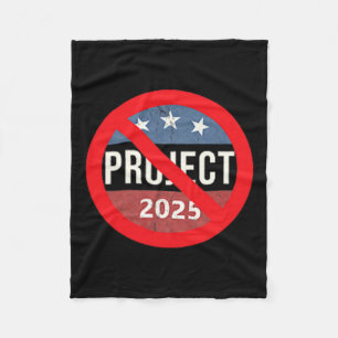 Manta Polar Proyecto 2025 Anti Trump 2 Lados Parte Trasera &am