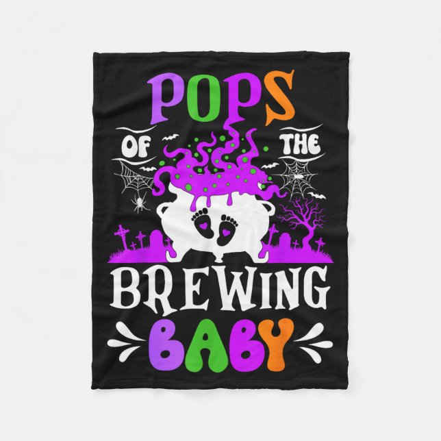 Manta Polar Ps Of The Brewing Baby Dad To Be Halloween  (Anverso)