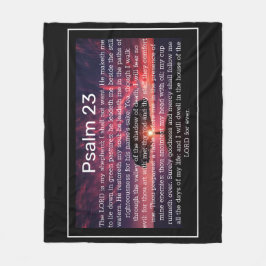Manta Polar Psalm 23 KJV Christian Blanket
