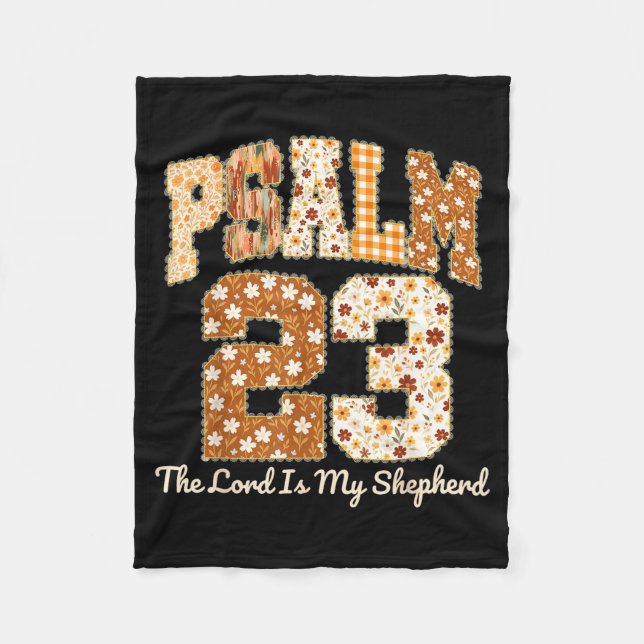 Manta Polar Psalm 23 The Lord Is My Shepherd Christian Fall Th (Anverso)