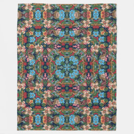 Manta Polar Psicodelia Magic Fairy Garden Satin Mandala Quilt