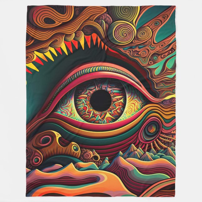 Manta Polar Psychedelic Blanket (Anverso)