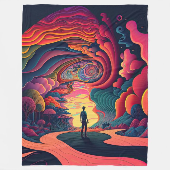 Manta Polar Psychedelic Blanket (Anverso)