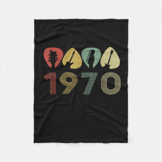 Manta Polar Púa de guitarra Guitarista 1970