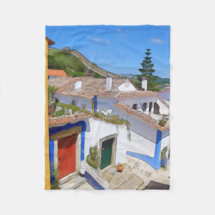 Manta Polar Pueblo acuarela