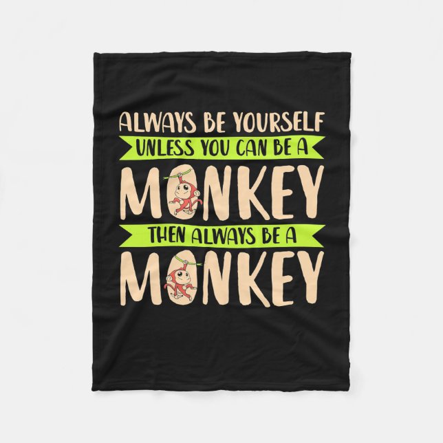 Manta Polar Puedes Ser Un Mono (Anverso)