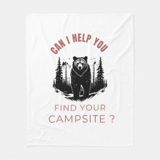 Manta Polar ¿Puedo Ayudarte A Encontrar Tu Campsite? - Oso gra