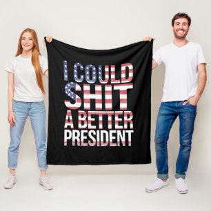 Manta Polar Puedo camiseta un mejor presidente Anti Trump