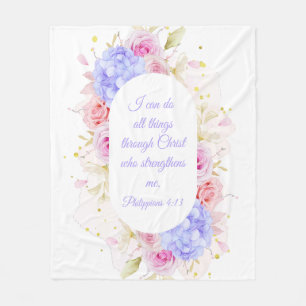 Manta Polar Puedo Hacer Todas Las Cosas A Través De Cristo - F