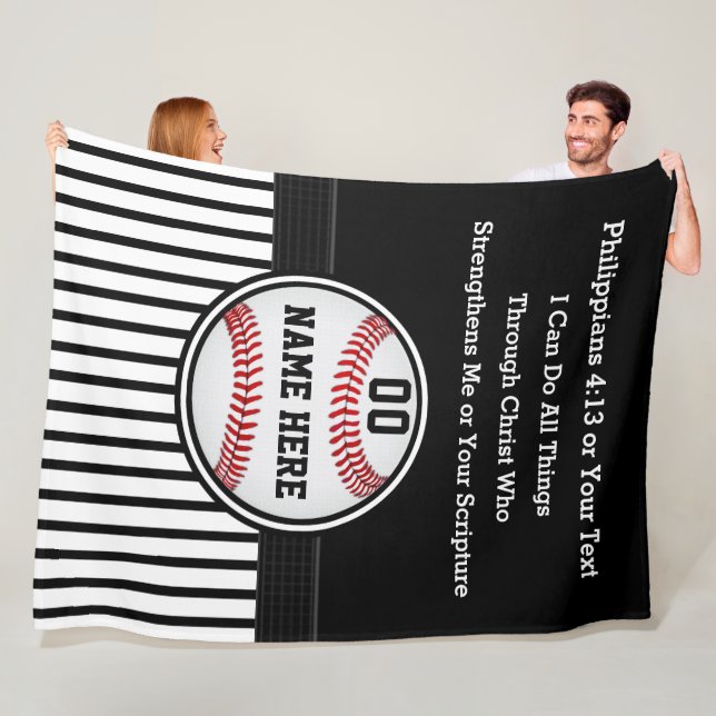 Manta Polar Puedo Hacer Todo, Regalos Cristianos De Béisbol (In situ)