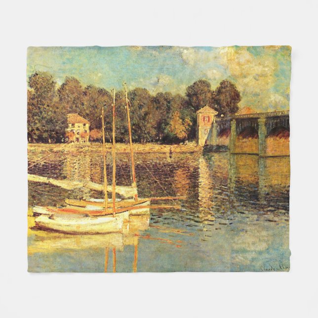 Manta Polar Puente de Argenteuil Claude Monet (Frente (Horizontal))