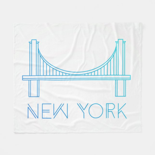 Manta Polar Puente de Brooklyn el | New York City (Frente (Horizontal))