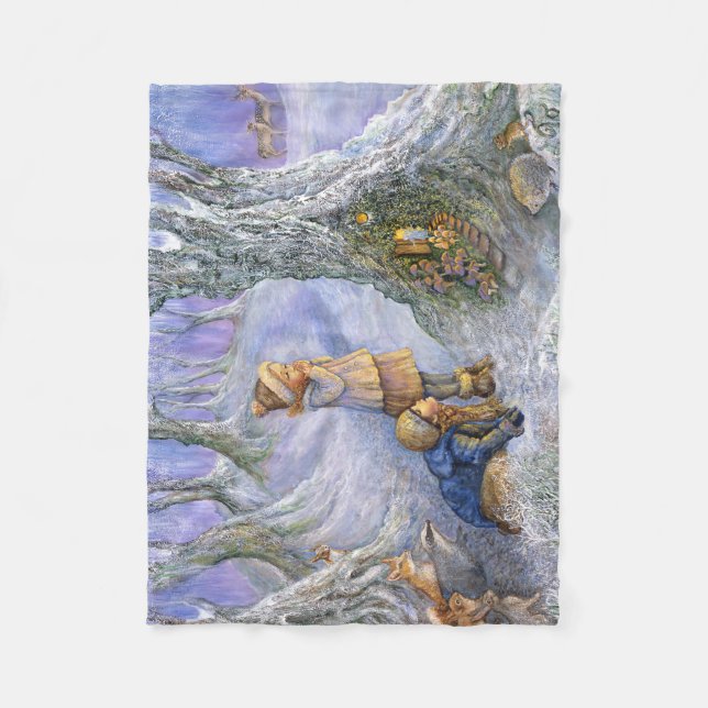 Manta Polar "Puerta de hadas" Pequeña Funda De Fleece (Anverso)
