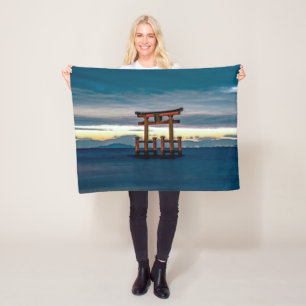 Manta Polar Puerta Shinto-Torii-Japonesa