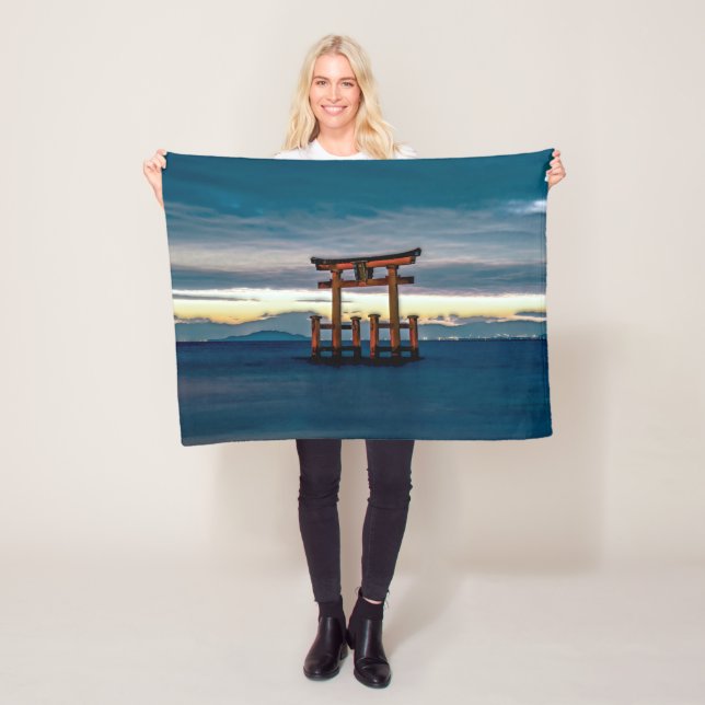Manta Polar Puerta Shinto-Torii-Japonesa (In situ)
