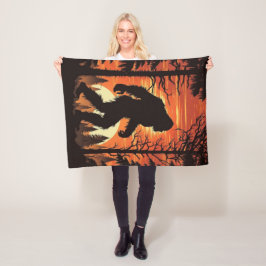 Manta Polar Puesta de sol en el bosque de Bigfoot Sasquatch