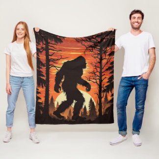 Manta Polar Puesta de sol en el bosque de Bigfoot Sasquatch