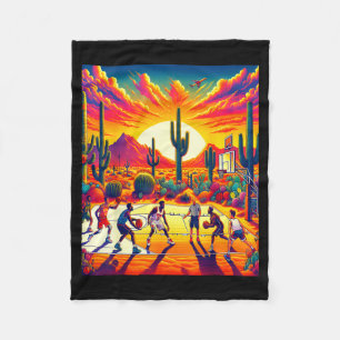 Manta Polar puesta de sol en el desierto de Phoenix baloncesto