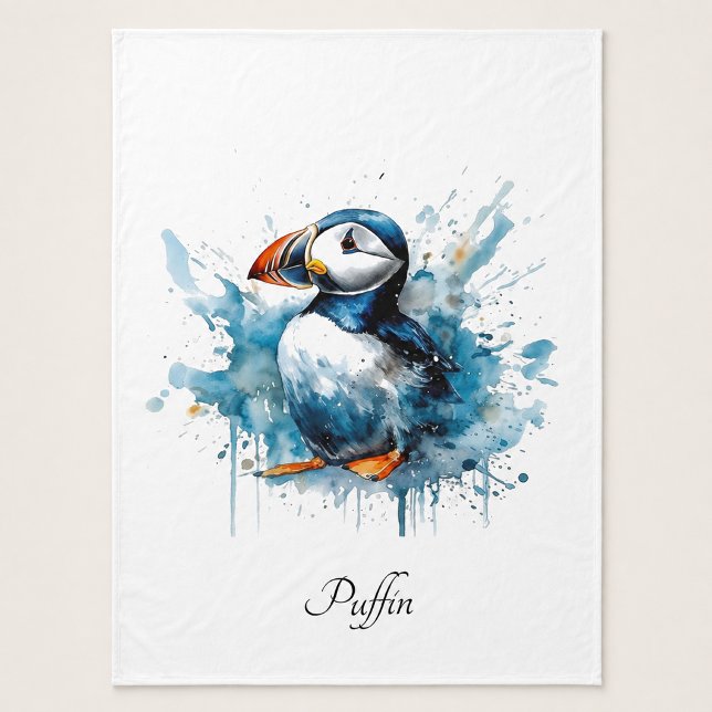 Manta Polar Puffin Splash, personalizado (Subido por el creador)