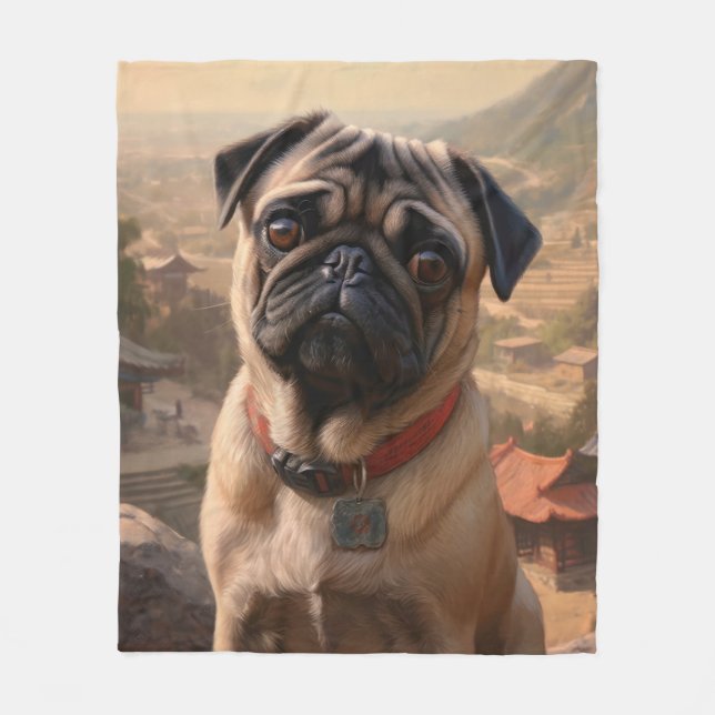 Manta Polar Pug (Anverso)