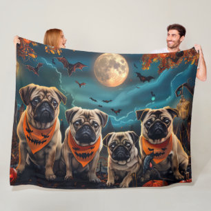 Manta Polar Pug Halloween Spooky