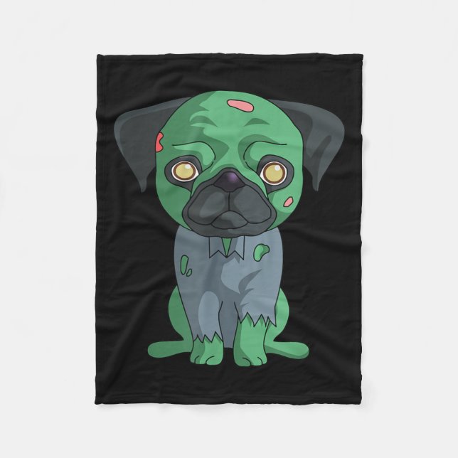 Manta Polar Pug Zombie (Anverso)