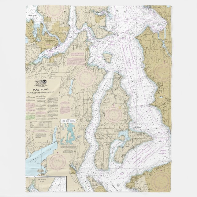 Manta Polar Puget Sound Shilshole Bay para comenzar Bahía (Anverso)