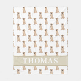 Manta Polar Puggle Personalizado 