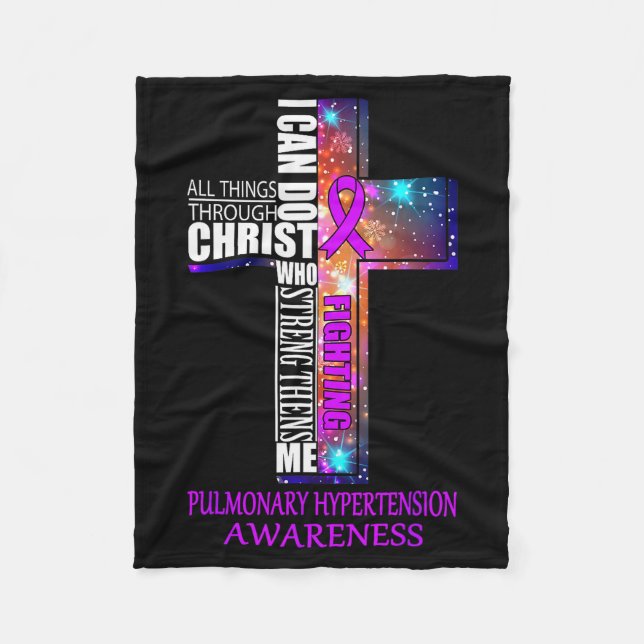 Manta Polar Pulmonary Hypertension Awareness Shirt Christmas G (Anverso)